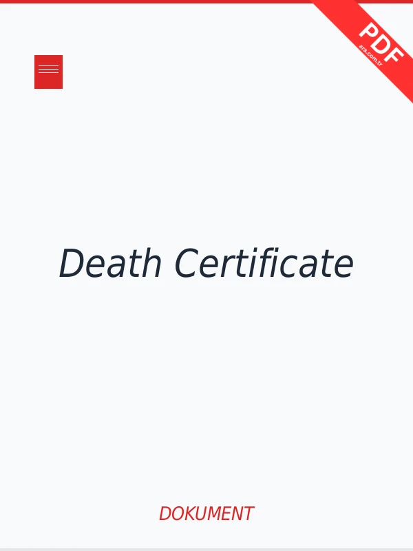 Death Certificate Download PDF, Epub Free