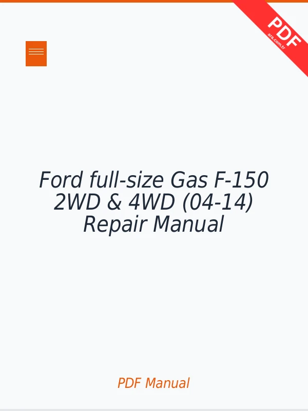 Ford full-size Gas F-150 2WD & 4WD (04-14) Repair Manual Download PDF Full