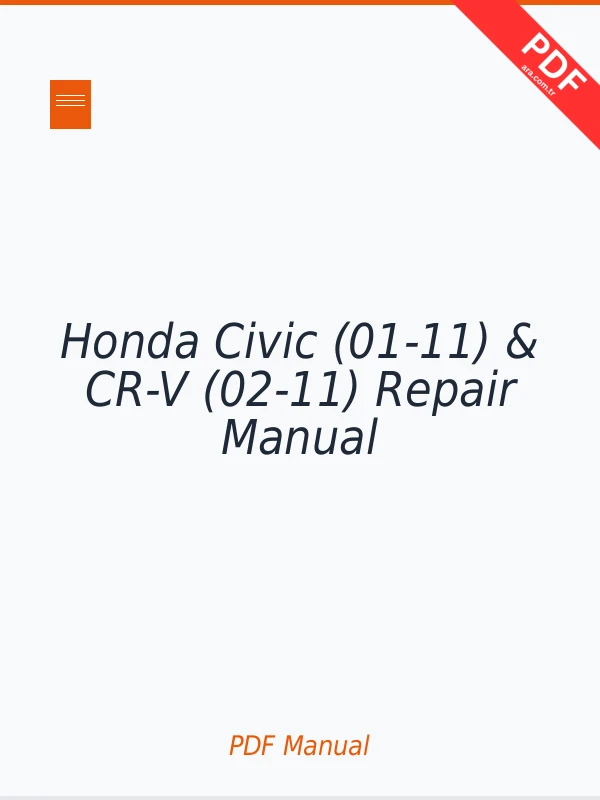Honda Civic (01-11) & CR-V (02-11) Repair Manual Download PDF Full