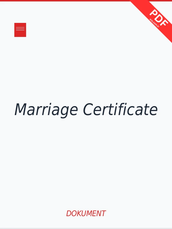 Marriage Certificate Download PDF
