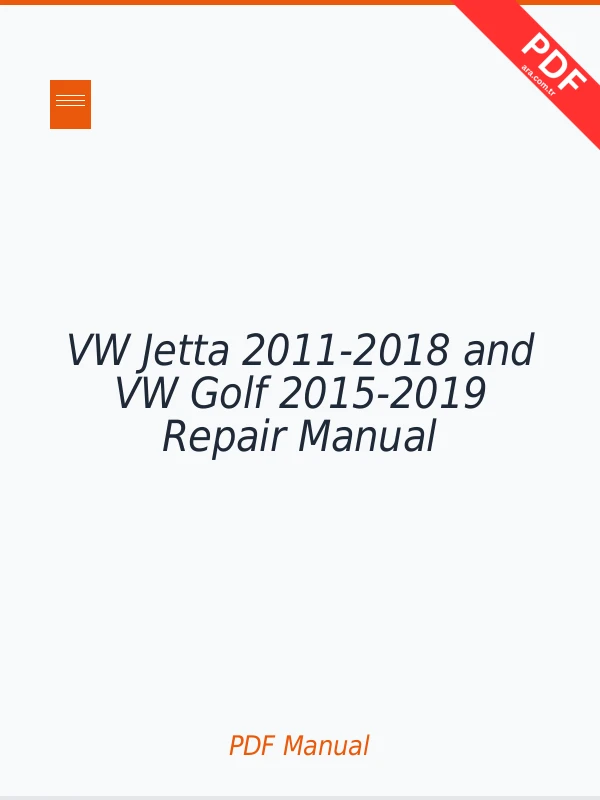 VW Jetta 2011-2018 and VW Golf 2015-2019 Repair Manual Download PDF Full